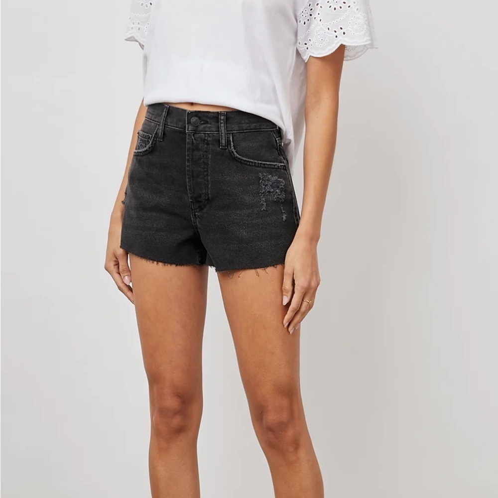 Rails Black The Fairfax High Rise Cut Off Shorts Size 31